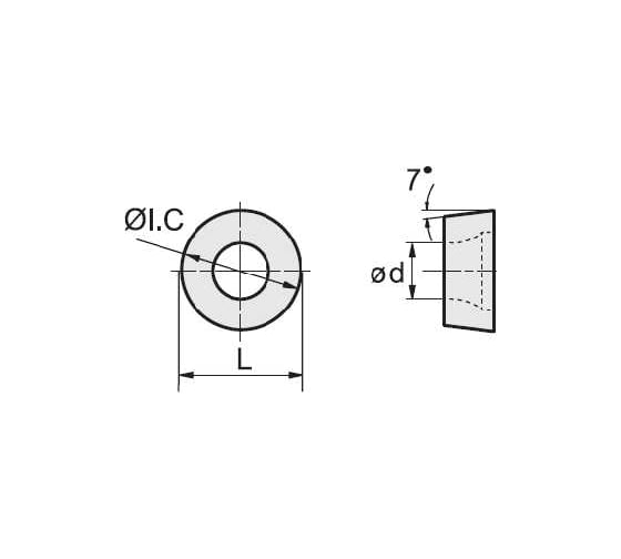 Пластина RCMT0803mo YBC252, 10 шт ZCC-CT 00001213874
