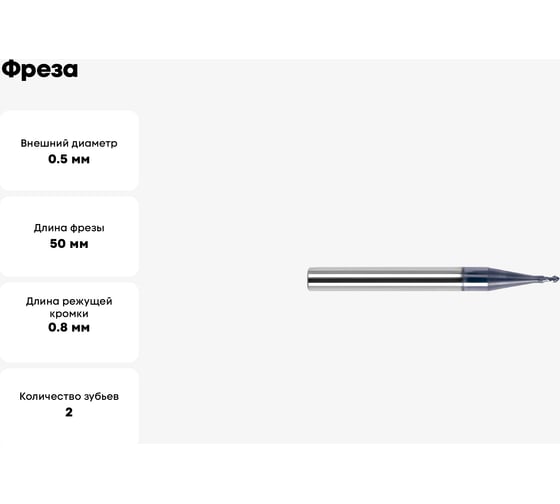 Фреза GM-2BS-R0.25 KMG303 ZCC-CT 00001211054