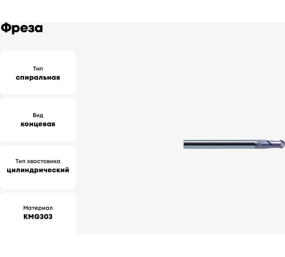 Фреза GM-2BL-R6.0 KMG303 ZCC-CT 00001210989