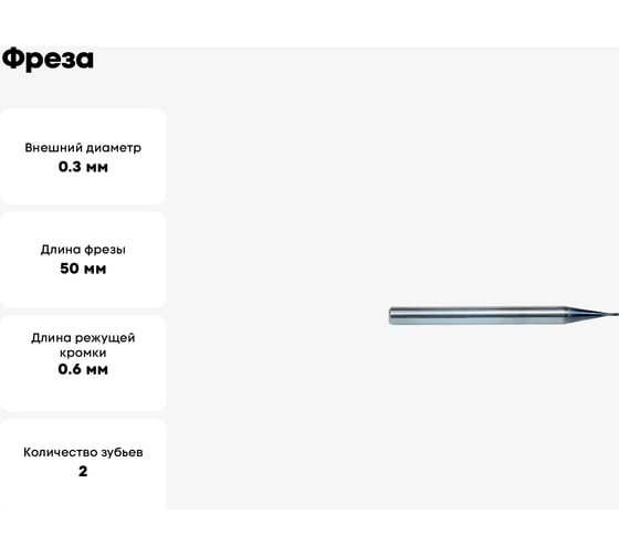 Фреза PM-2ES-D0.3 KMG405 ZCC-CT 00001521580