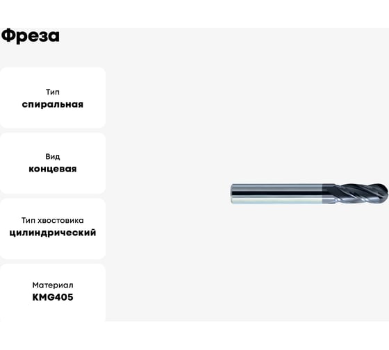 Фреза PM-4B-R2.5 KMG405 ZCC-CT 00001212902