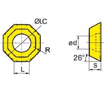 Пластина OFKT05t3-lh YD101 ZCC-CT 00001212567