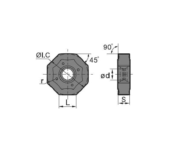 Пластина ONHU08t508-pm YBD152 ZCC-CT 00001212582 1