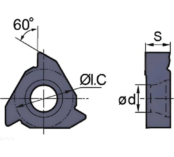 Пластина RT16.01w-0.75gmb YBG205 ZCC-CT 00001522214 1