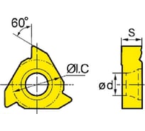 Пластина RT16.01n-3.00gm YBG205 ZCC-CT 00001214129