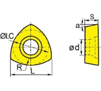 Пластина ZDET08t2cyr10 YBM251 ZCC-CT 00001218301