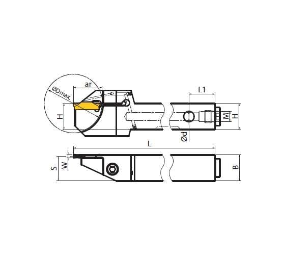 Державка QEGD2525r13 ZCC-CT 00001213424 1