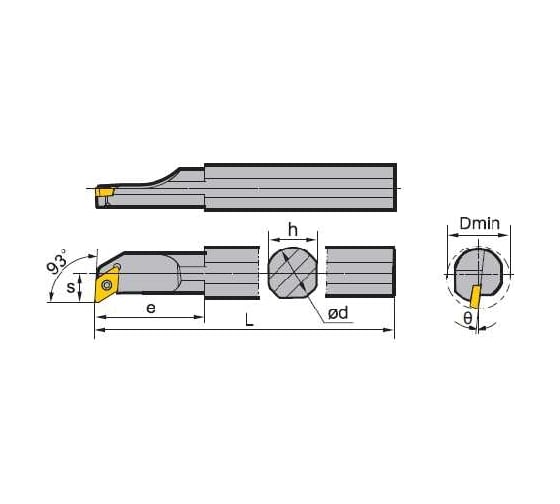 Державка S10m-sducr07 ZCC-CT 00001214425