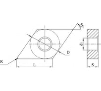 Пластина DNMA150608 ACK15, 10 шт АКСИС 00001440395