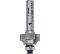 Фреза фаска радиусная R6.3 мм (25.4x12.7х50 мм; подшипник; хвостовик 6 мм) Dimar 1190103