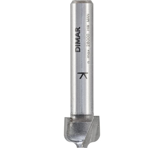 Фреза римский профиль врезная R 3.5 мм (19.1x12.7х68 мм; хвостовик 12 мм) Dimar 1300079 1