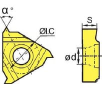 Пластина LT16.01W-AG60 YBG201, 10 шт ZCC-CT 00001212173