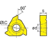 Пластина LT16.01W-2.00GM YBG201, 10 шт ZCC-CT 00001212159