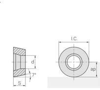 Пластина RCET10t3m0-mp APM25, 10 шт АКСИС 00001588521