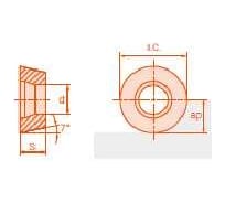 Пластина RDET10t3m0-fu APM30, 10 шт АКСИС 00001588537