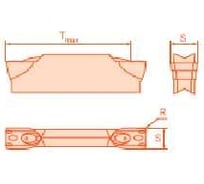Пластина канавочная GDTU40n04 ACP15, 10 шт АКСИС 00001817705