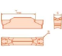 Пластина канавочная GDTM40n04 APM15, 10 шт АКСИС 00001586118