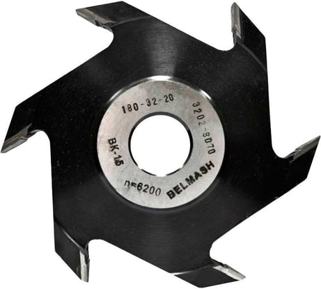 Фреза пазовая дисковая по дереву (180х32х20 мм; Z6) Белмаш RF0070A