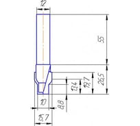 Фреза МебельДрев ФК 0212-12
