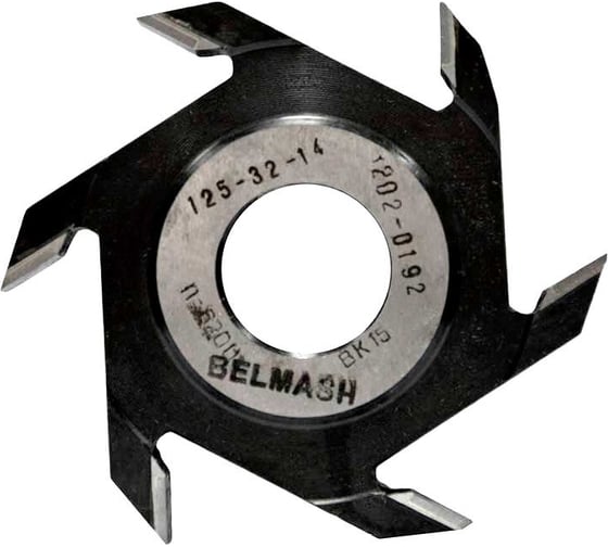 Фреза пазовая с подрезающими зубьями (125х32х14 мм; Z6) Белмаш RF0031A