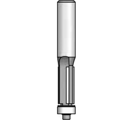 Фреза обгонная (12.7х25 мм; S=6 мм; Z2) WPW F241273