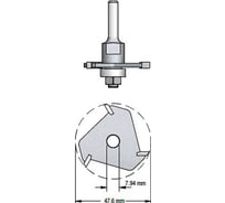 Фреза дисковая (47.6х6 мм; S=12 мм; Z3) WPW N306082
