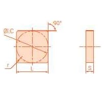 Пластина SNGA120408 t00520 CWS15, 10 шт АКСИС 00001813037
