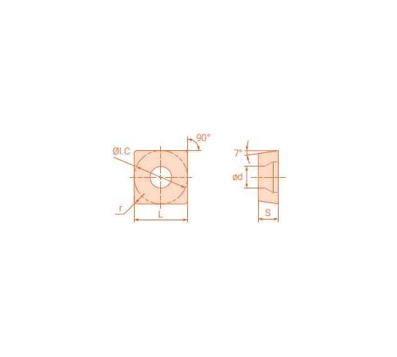 Пластина SNGA120408 t02020 CSS15, 10 шт АКСИС 00001813034