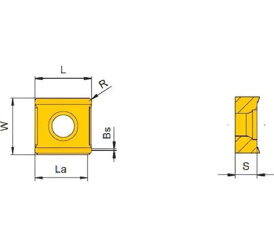 Пластина LNGT115008-mu APM30, 10 шт АКСИС 00001763099