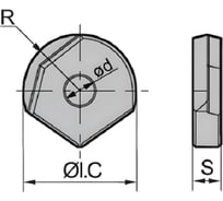 Пластина PSB030-mu APM25, 10 шт АКСИС 00001588517