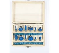 Набор твердосплавных фрез по дереву 12L 12 шт Strong стф-8321