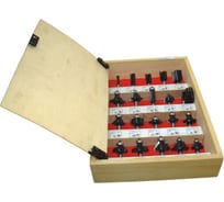 Набор твердосплавных фрез по дереву 20В 20 шт Strong стф-8329