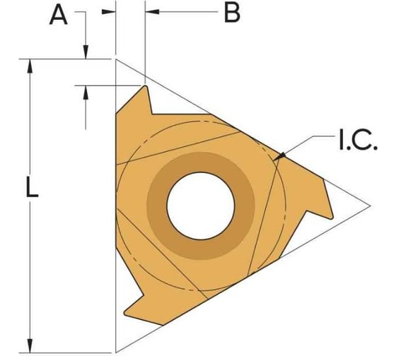 Пластина режущая 16ER G60 MK910 10 шт Microbor 30000003-10