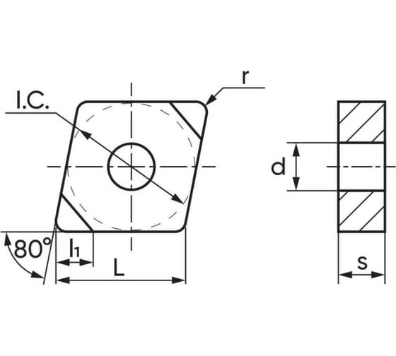 Пластина режущая CNGA120408S01020N-B035-MBR5025MC 10 шт Microbor 12001211-10