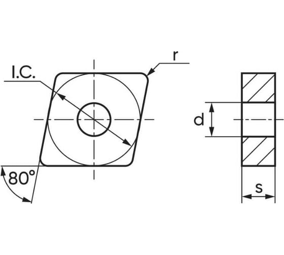 Пластина режущая CNMA120412 MK7215 5 шт Microbor 11000023-5