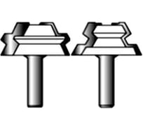 Фреза СТФ-3510 37х22х8 мм, 2 шт Strong стф-35100008