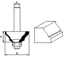 Фреза СТФ-3604 33х15х8 мм Strong стф-36040033