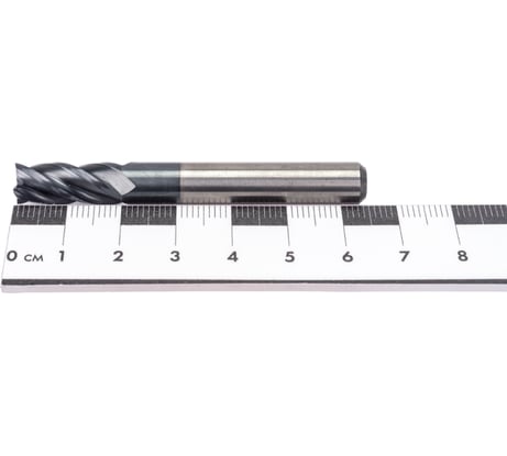 Фреза концевая ООО "ТМТ ГРУПП" цилиндрический хвостовик 8х19х63 4-зуб ВК8 мон. 145721