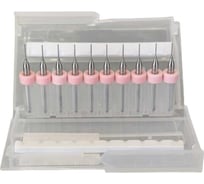 Микросверла твердосплавные по пластику, дереву, текстолиту, 10 шт, 0.45х10х38 мм, S=3.175 мм PROCUT DL017045