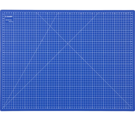 Непрорезаемый коврик Зубр Эксперт 3 мм цвет синий 600x450 мм 09901