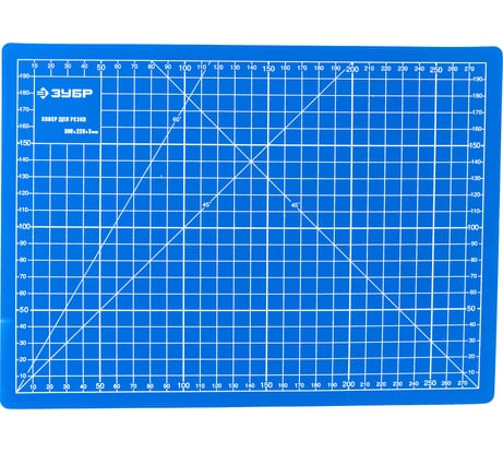 Непрорезаемый коврик Зубр Эксперт 3 мм цвет синий 300x220 мм 09903