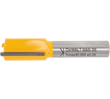 Фреза (12х20х52 мм, Z2, HM, хвостовик 8 мм) DEWALT DT90005-QZ