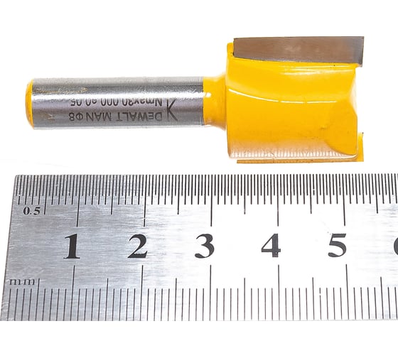 Фреза (20х20х52 мм, Z2, HM, хвостовик 8 мм) DEWALT DT90010-QZ