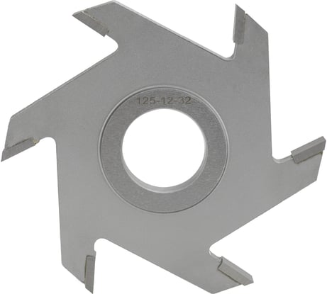 Фреза дисковая пазовая станочная ВК15 125x12x32 мм, Z6 Diamond Industrial DIDFRST12512