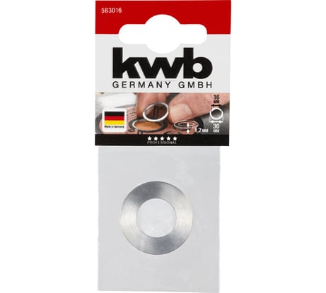 Кольцо переходное для пильных дисков  16/30 мм kwb 58-3016