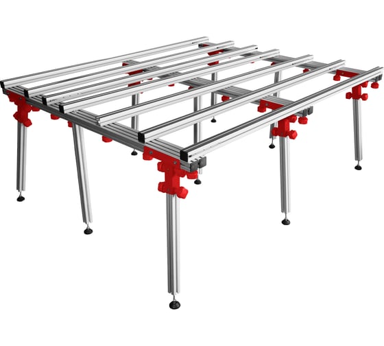 Стол раскладной для крупноформатных плит promax 500 кг, 150x180/360x75 см vertextools 17-180-500