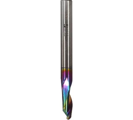 Фреза спиральная HSS M35 по алюминию Z1 8x20х8x80 мм, DLC покрытие WOODWORK 189.2080.08