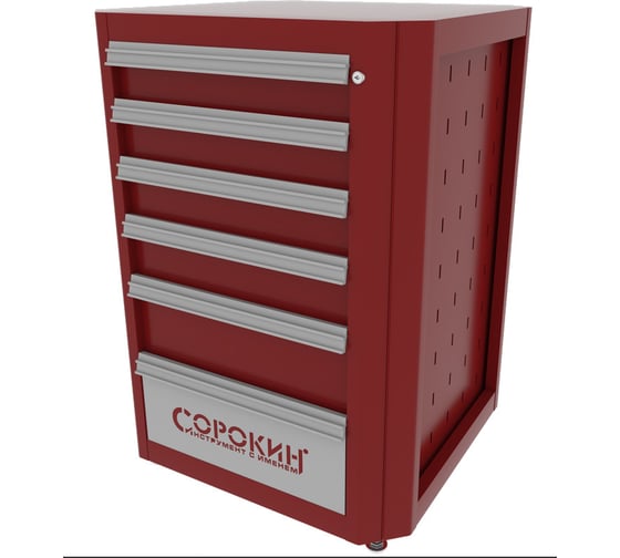 Тумба (860х600х650 мм; 6 ящиков) для верстака СОРОКИН 35.507