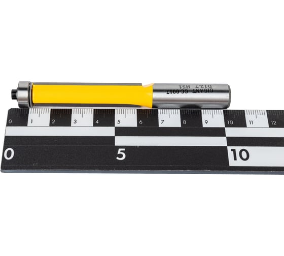 Фреза кромочная прямая D12.7 мм, H51 мм, хвостовик 12 мм Gigant GC-0017
