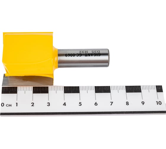 Фреза пазовая прямая D35 мм, H32 мм, хвостовик 12 мм Gigant GC-0069